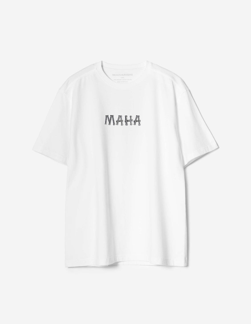 7768 Bamboo Logo S/S T-Shirt White