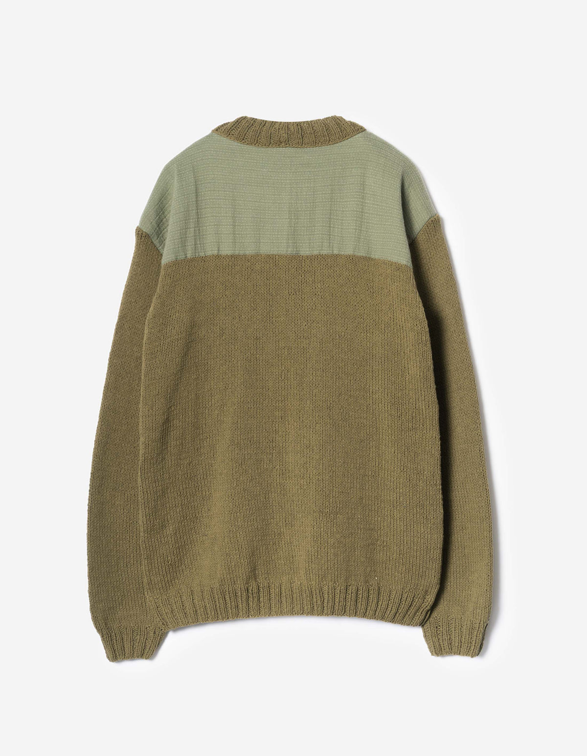 7772 Natural Knitted Cardigan Natural Olive