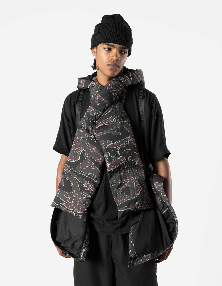 7797 Camo Hooded Puffer Scarf Jungle