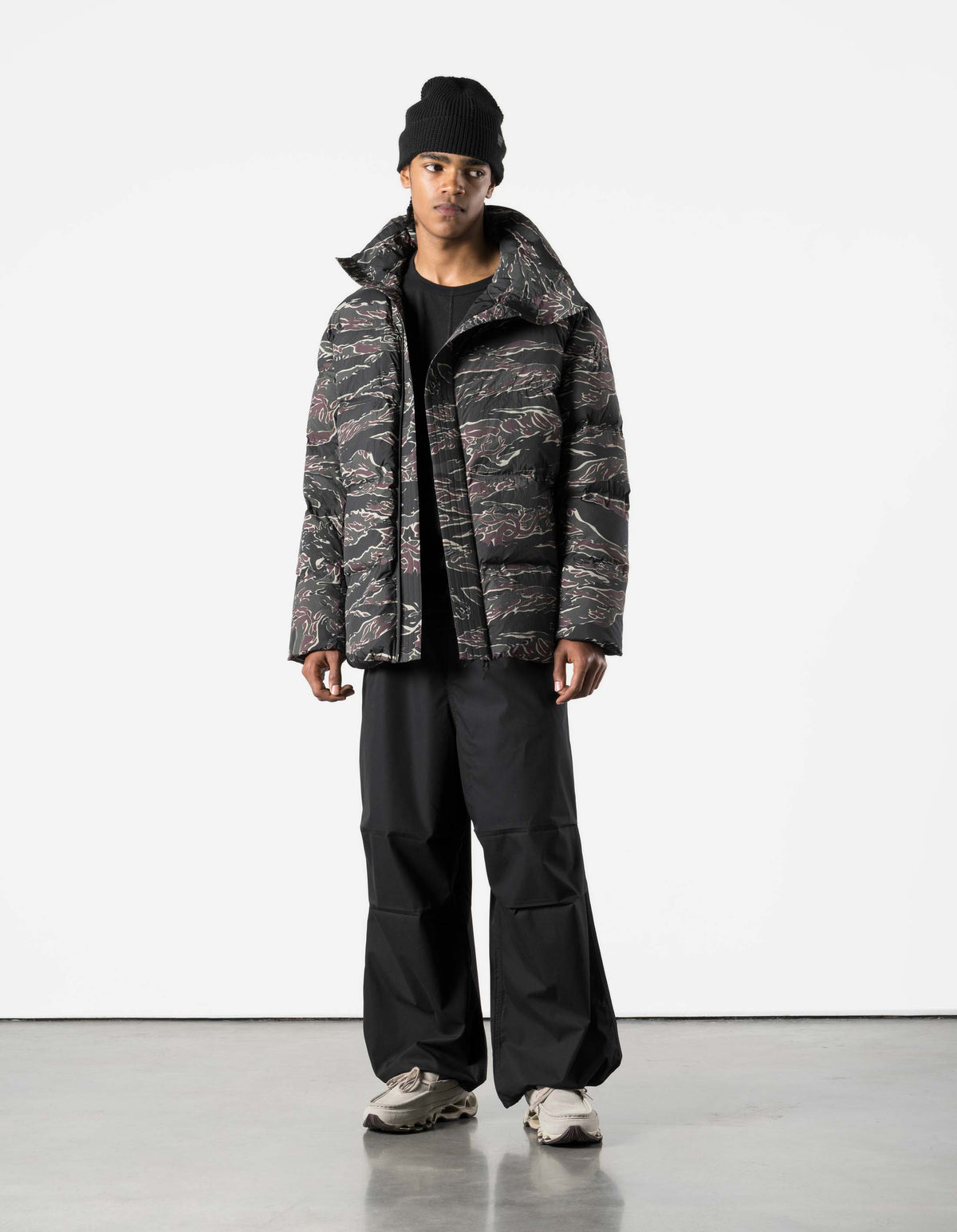 7799 Oversized Camo Puffer Jacket Jungle