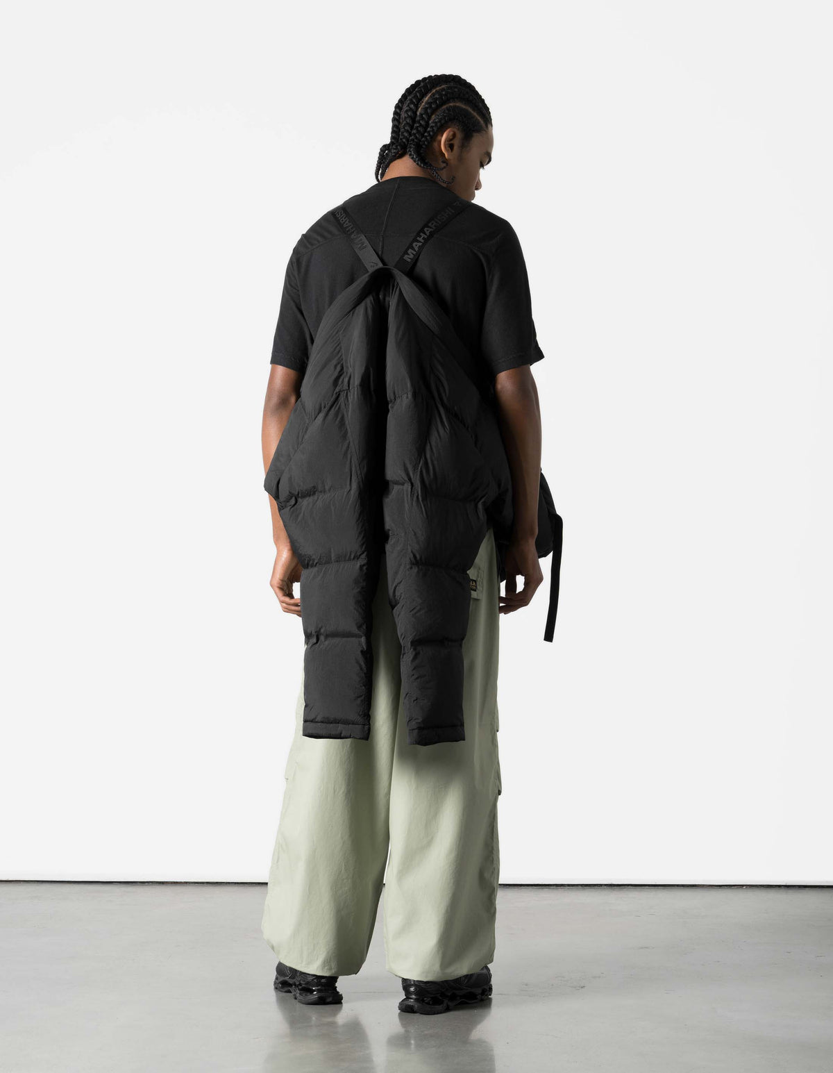 7800 Primaloft Hanten Kimono Puffer Black