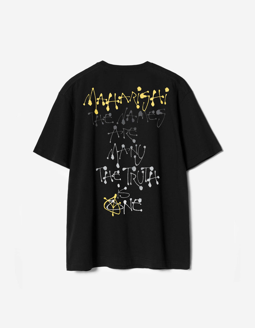 7805 Maha Calligraphy T-Shirt Black