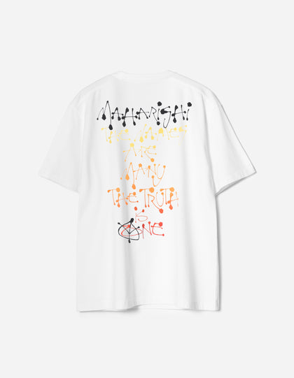 7805 Maha Calligraphy T-Shirt White