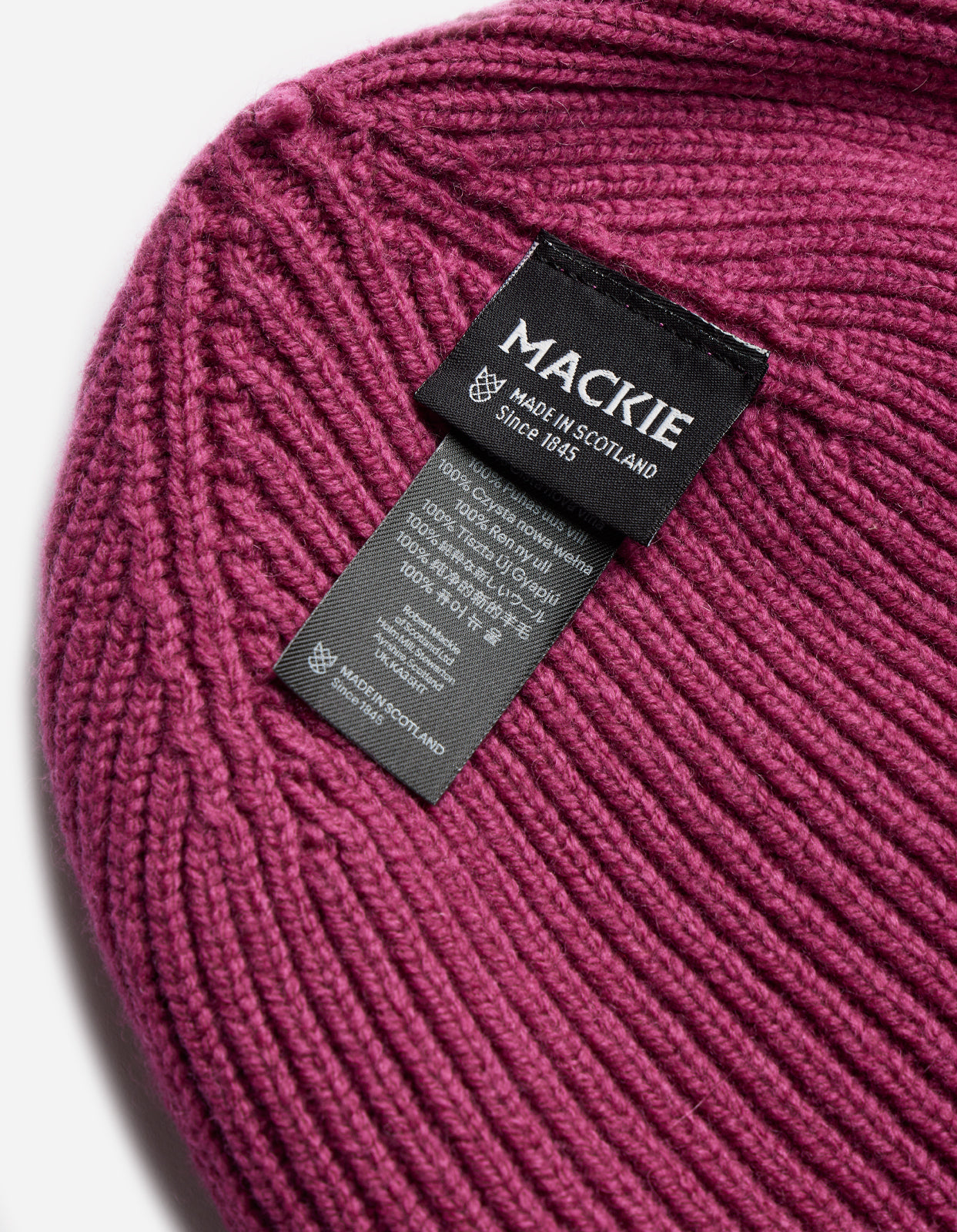 9153 MILTYPE Wool Beanie Murasaki Purple