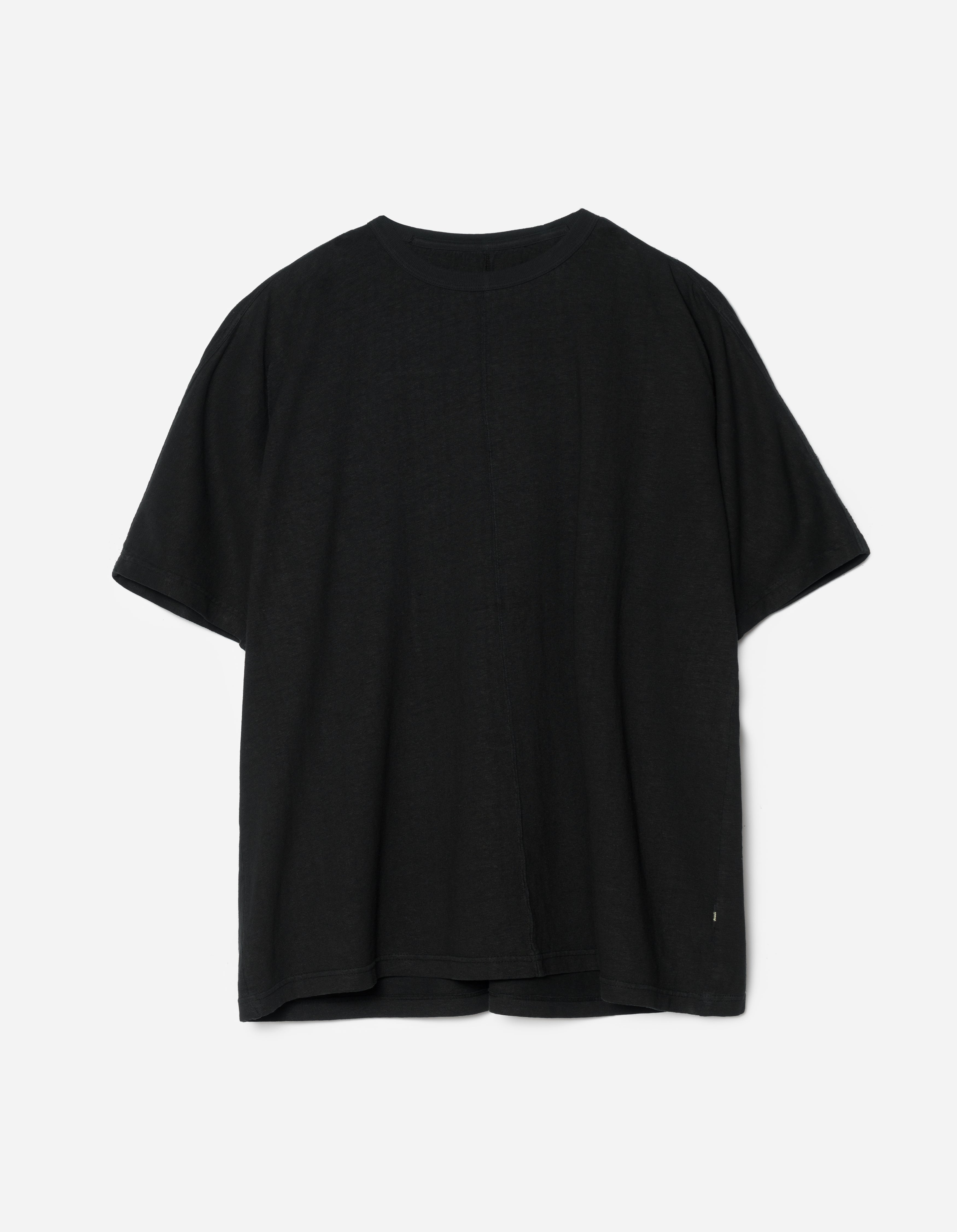 5234 Hemp Cross Oversized T Shirt Black