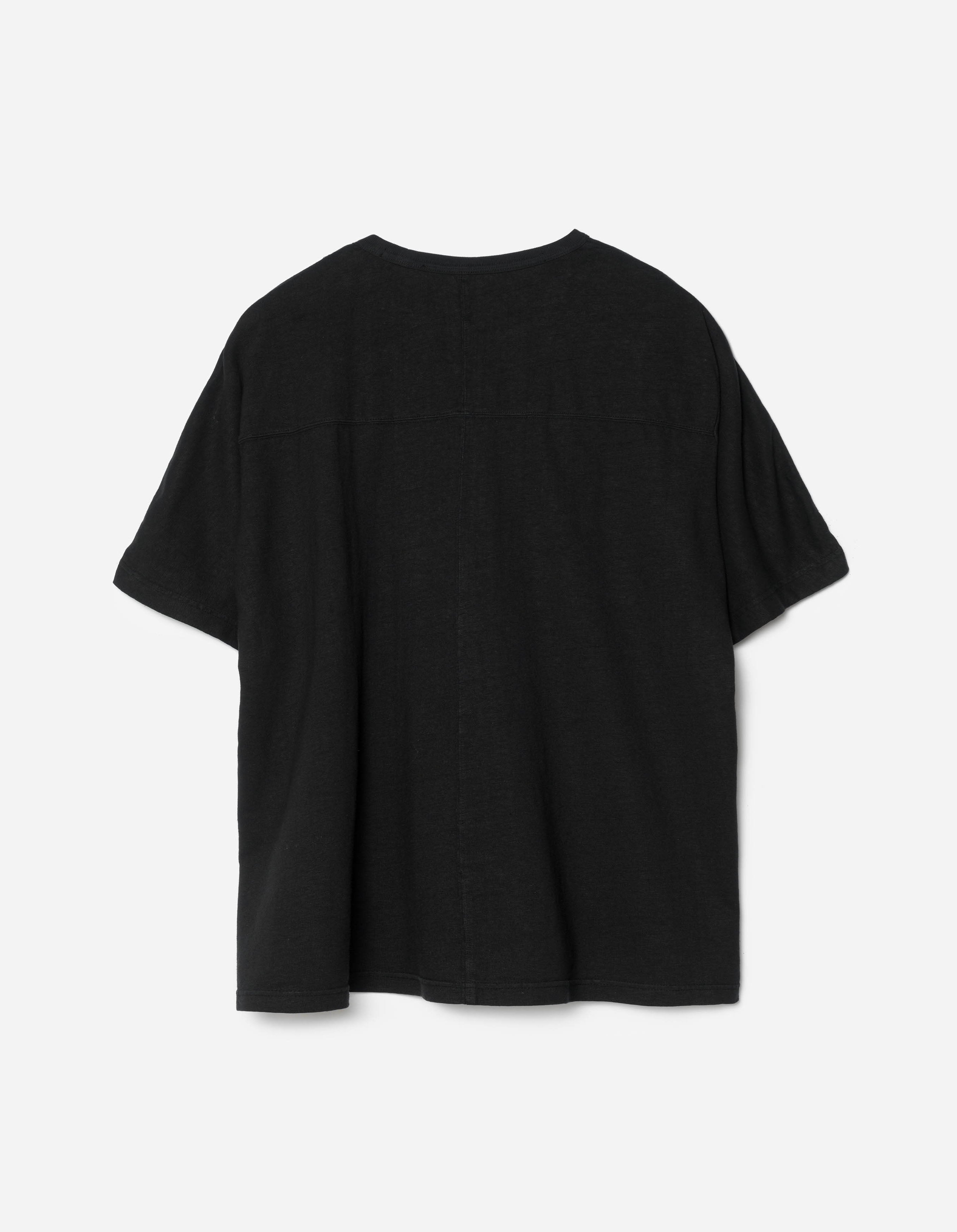 5234 Hemp Cross Loose Shortsleeved T-Shirt Black – Maharishi