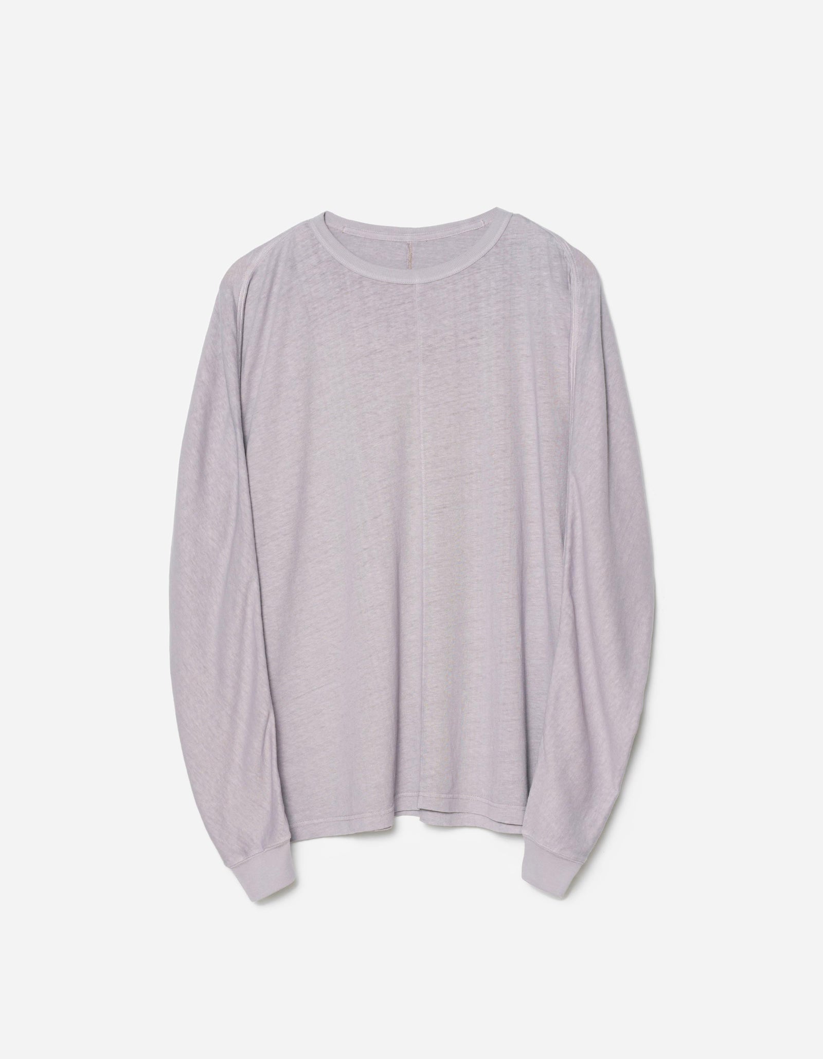 5245 Hemp Cross Oversized L/S T-Shirt Purple Ash