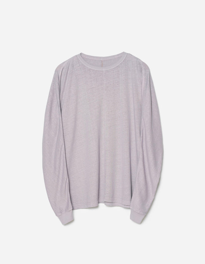 5245 Hemp Cross Oversized L/S T-Shirt Purple Ash