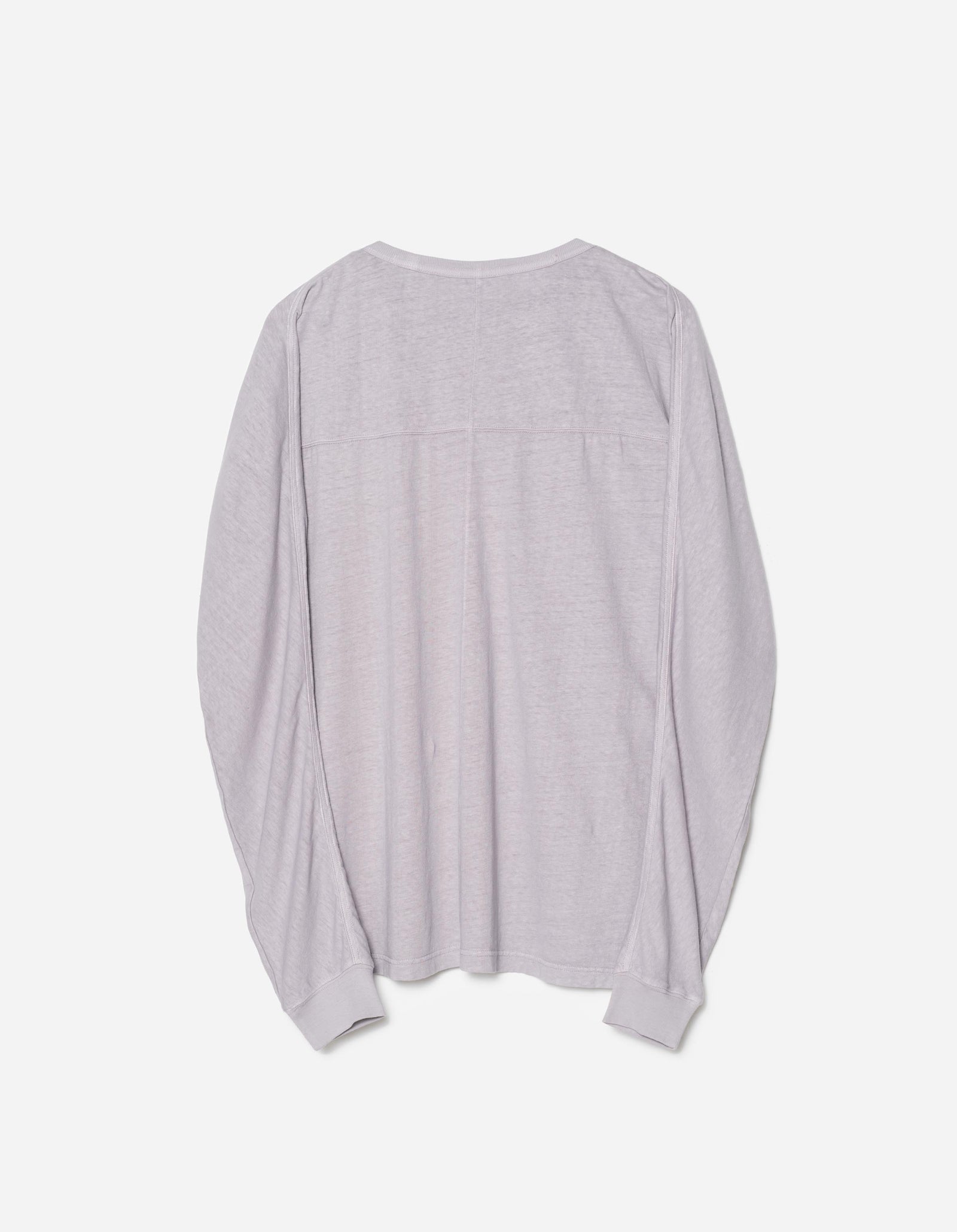 5245 Hemp Cross Oversized L/S T-Shirt Purple Ash