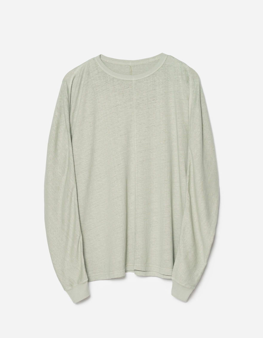 5245 Hemp Cross Oversized L/S T-Shirt Sage