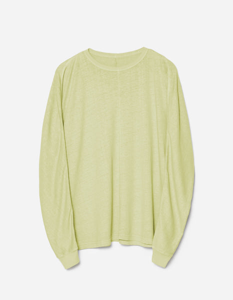 5245 Hemp Cross Loose L/S T-Shirt Moss Green – Maharishi