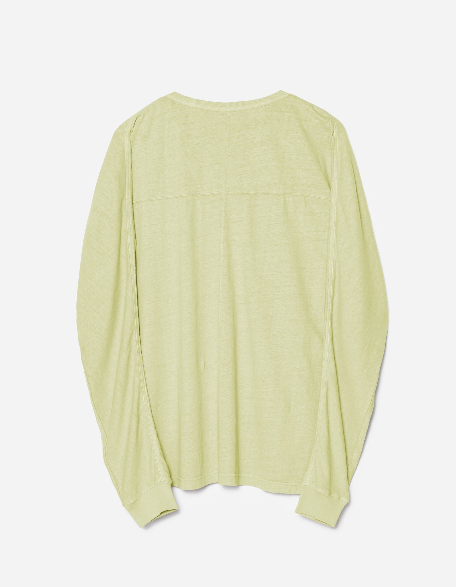 5245 Hemp Cross Loose L/S T-Shirt Moss Green