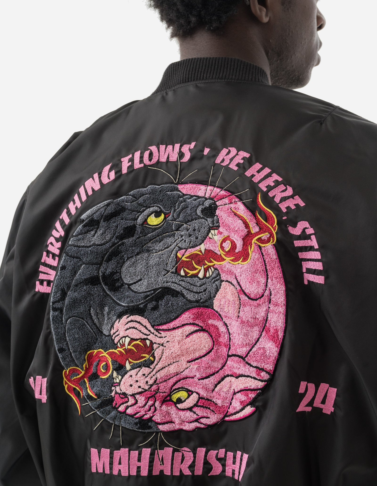 5345 Duality Panther MA1 Flight Jacket Black