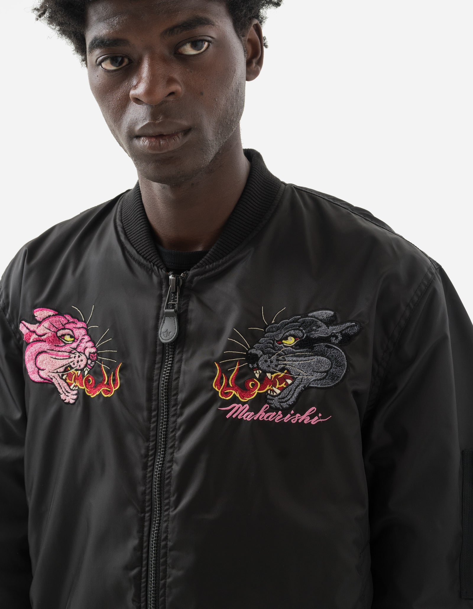 5345 Duality Panther MA1 Flight Jacket Black