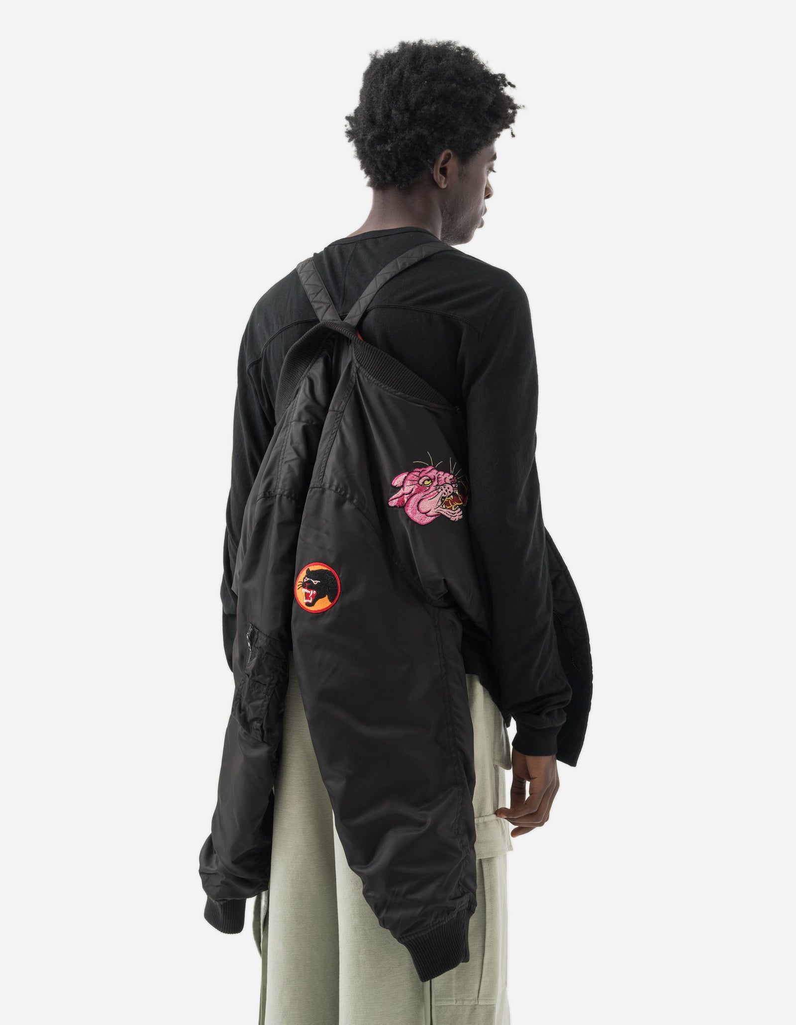 5345 Duality Panther MA1 Flight Jacket Black