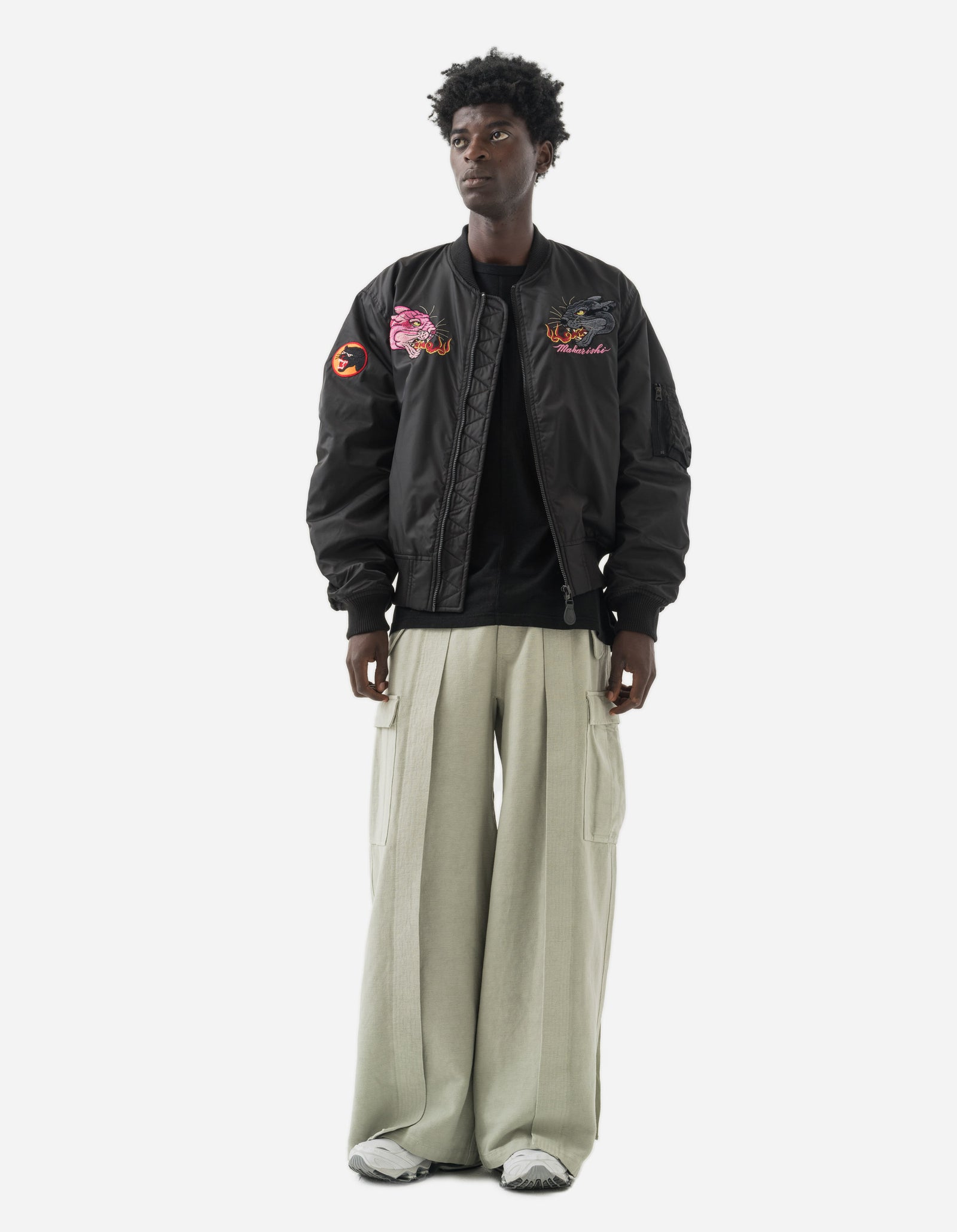 5345 Duality Panther MA1 Flight Jacket Black