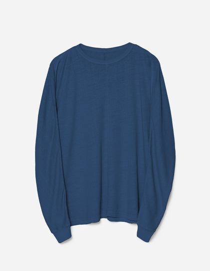 5245 Hemp Cross Loose L/S T-Shirt Navy