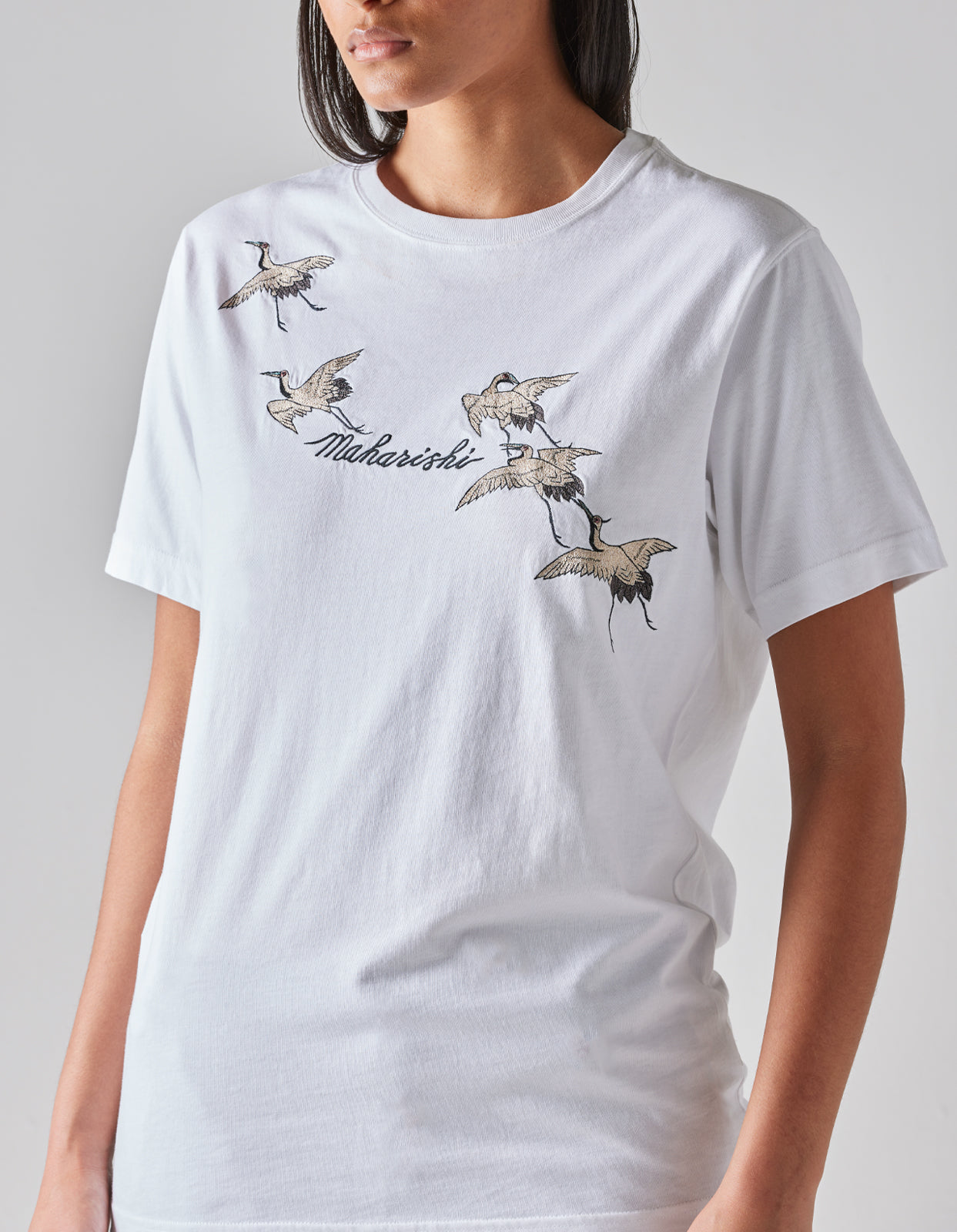 4507 Flying Peace Cranes T-Shirt White