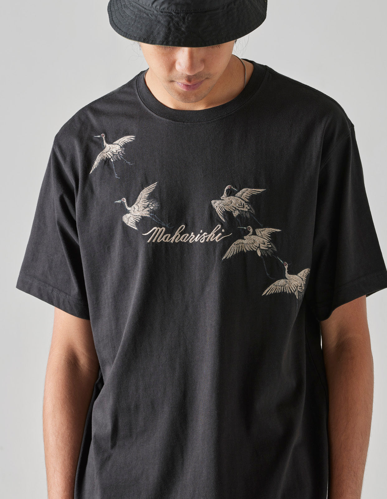 4507 Flying Peace Cranes T-Shirt Black