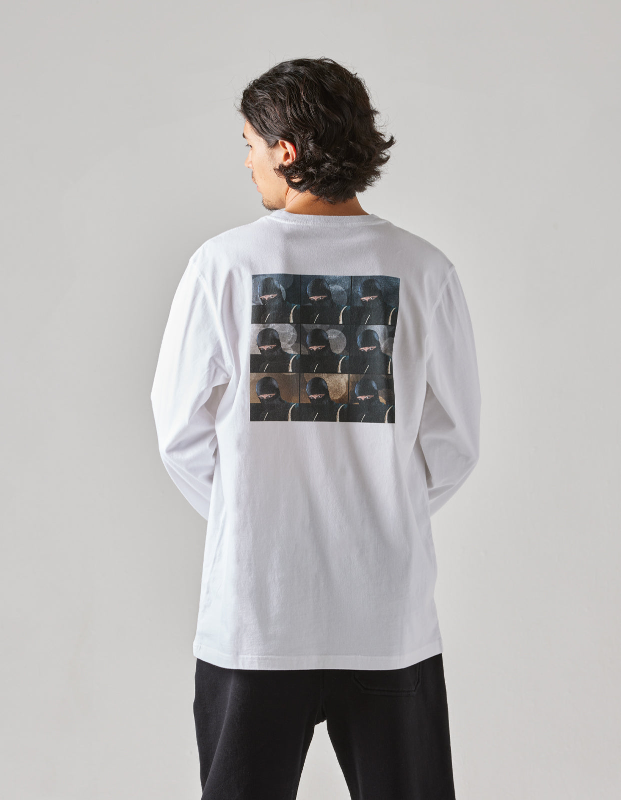 1106 The Jaguar Mask L/S T-Shirt White