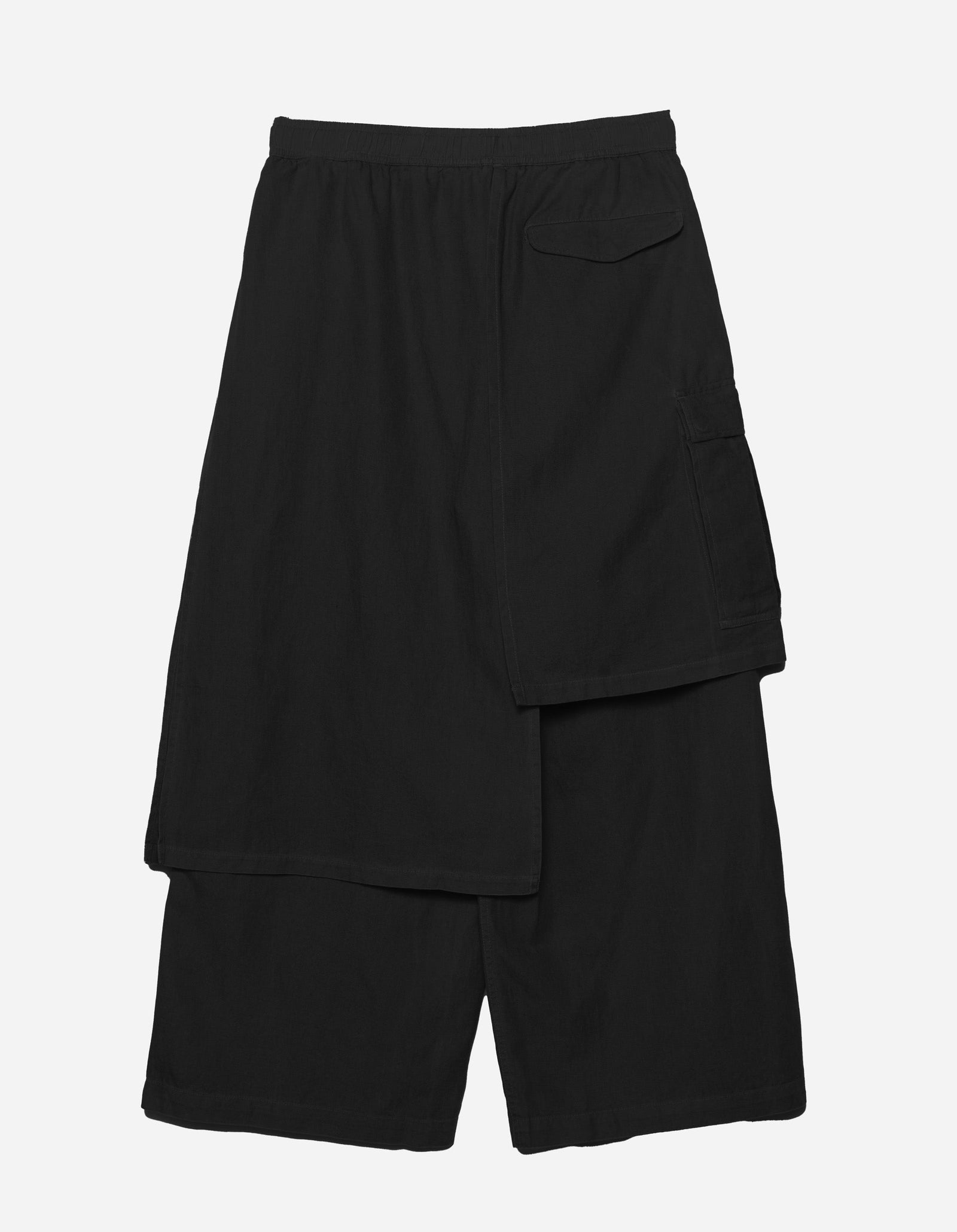 7398 WR Asym Cargo Hakama Pants Black