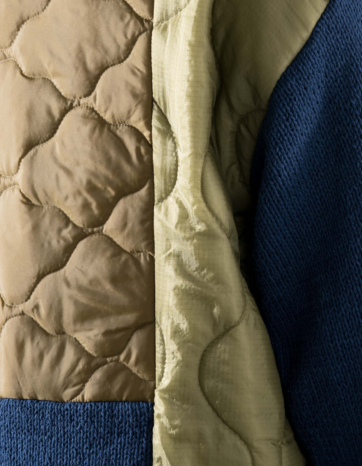 7180 Upcycled Knitted Crew Natural Indigo
