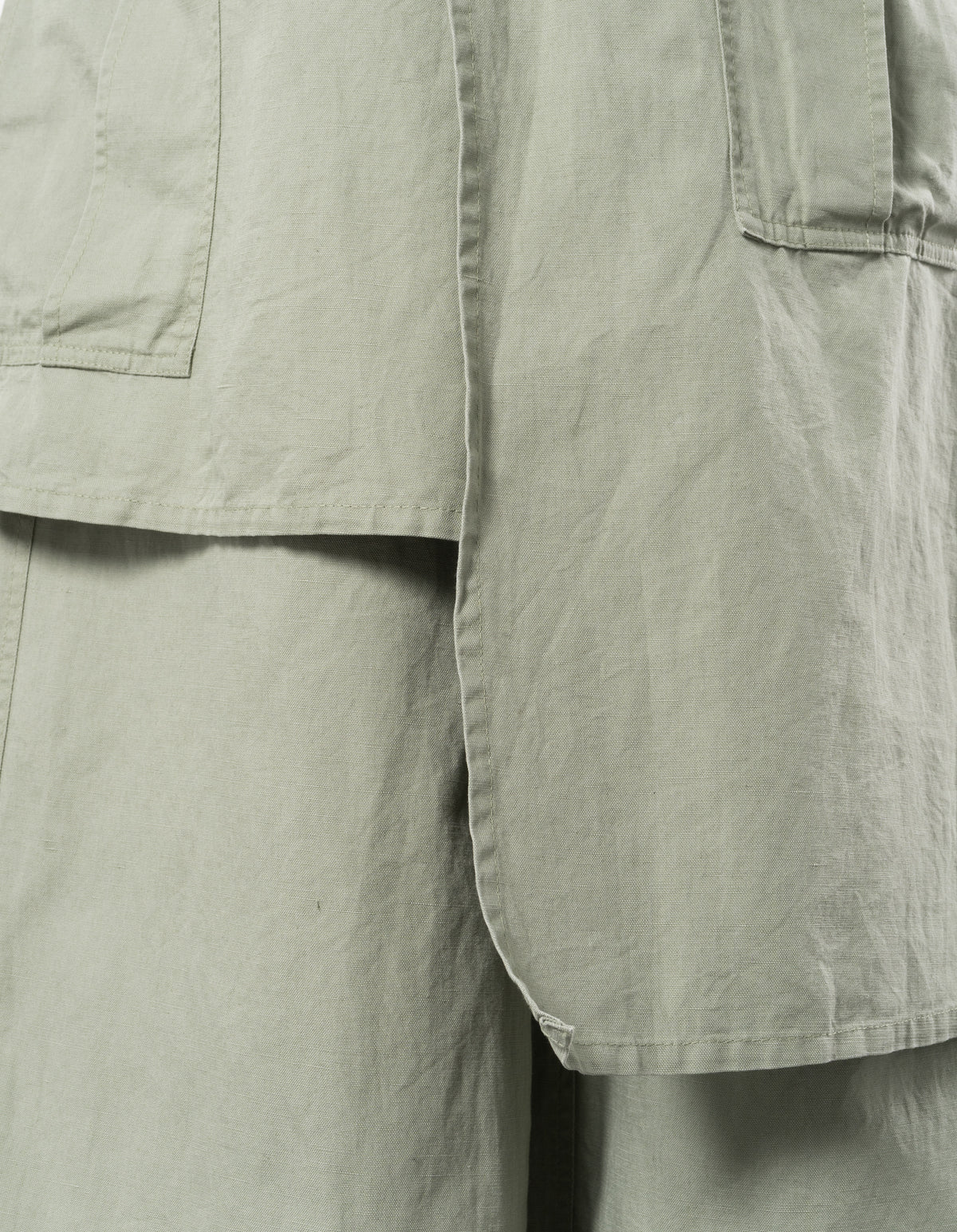 7398 Asym Cargo Hakama Pants Sage