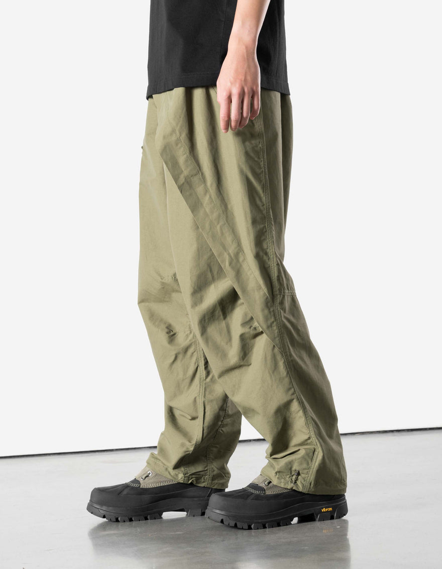 7579 DWR Hemp Asym Hakama Pants Olive OG-107F