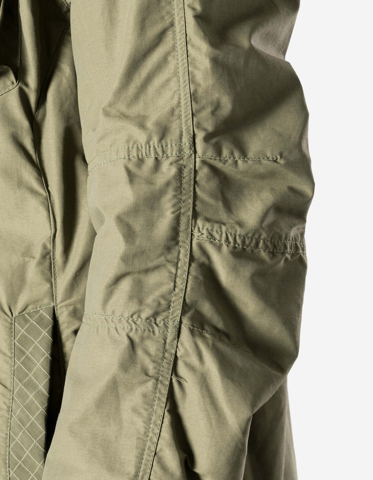 7580 DWR Hemp Asym Wind Breaker Olive OG-107F