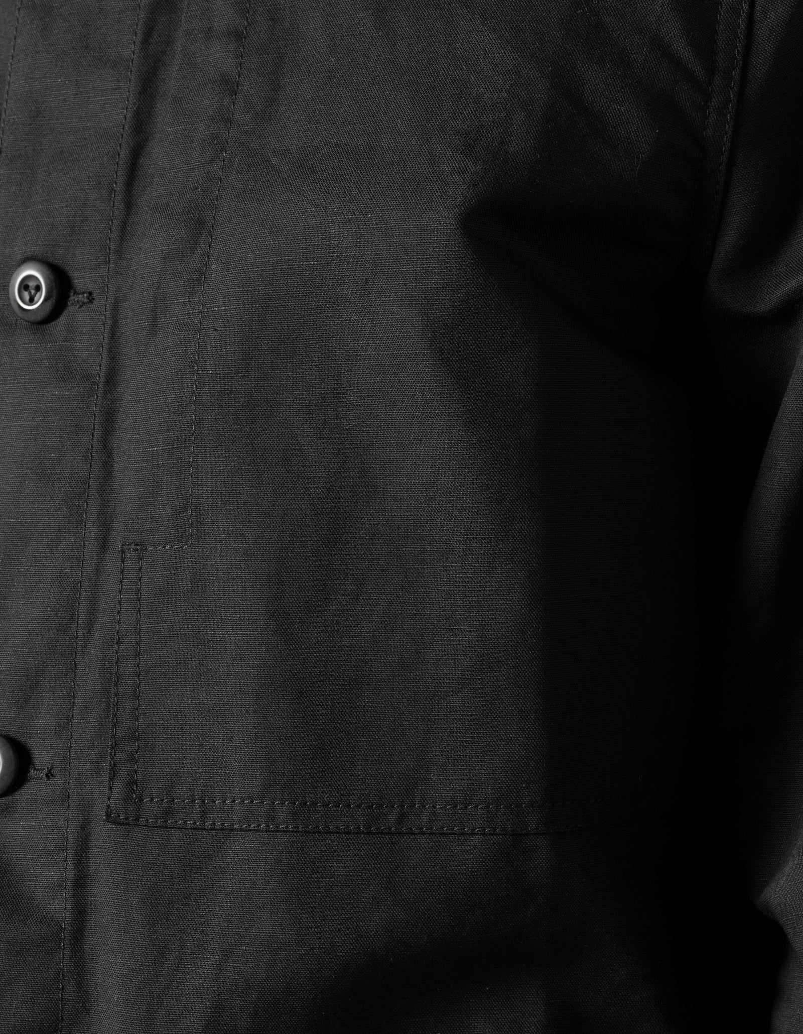 7590 Maha Mandarin Chore Jacket Black