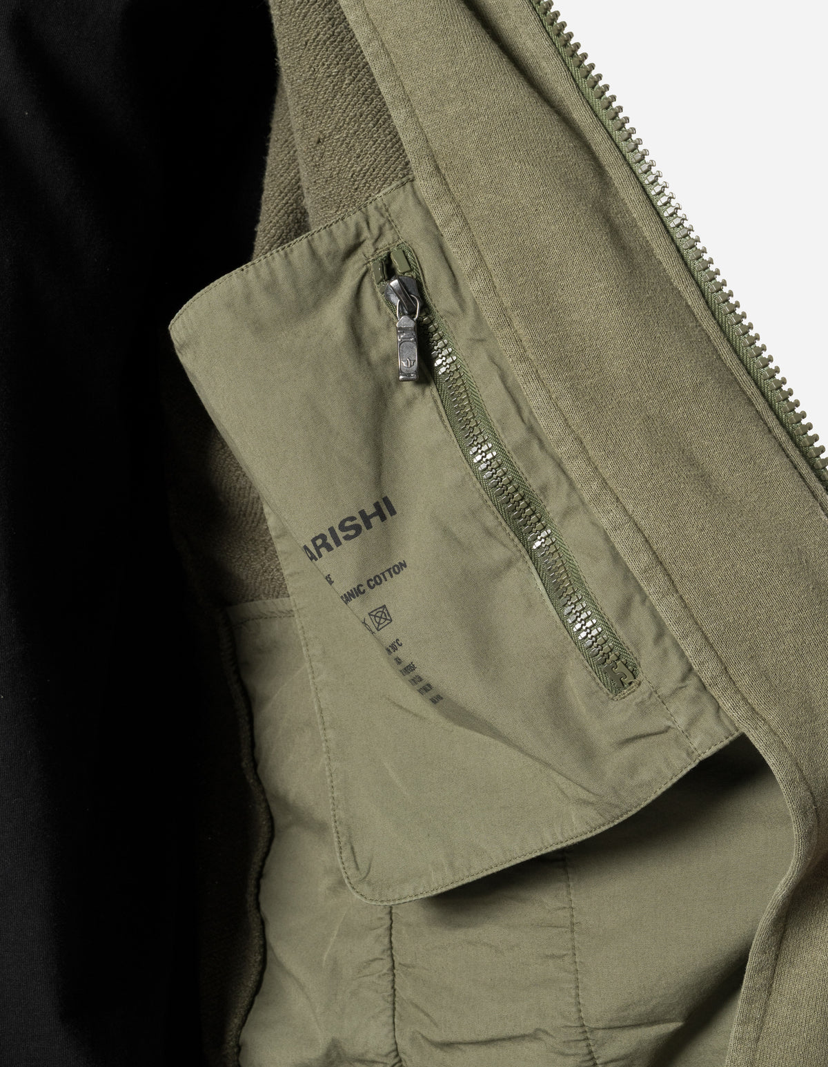7697 Kimono Sleeve Hemp Hooded Sweat Olive OG-107F