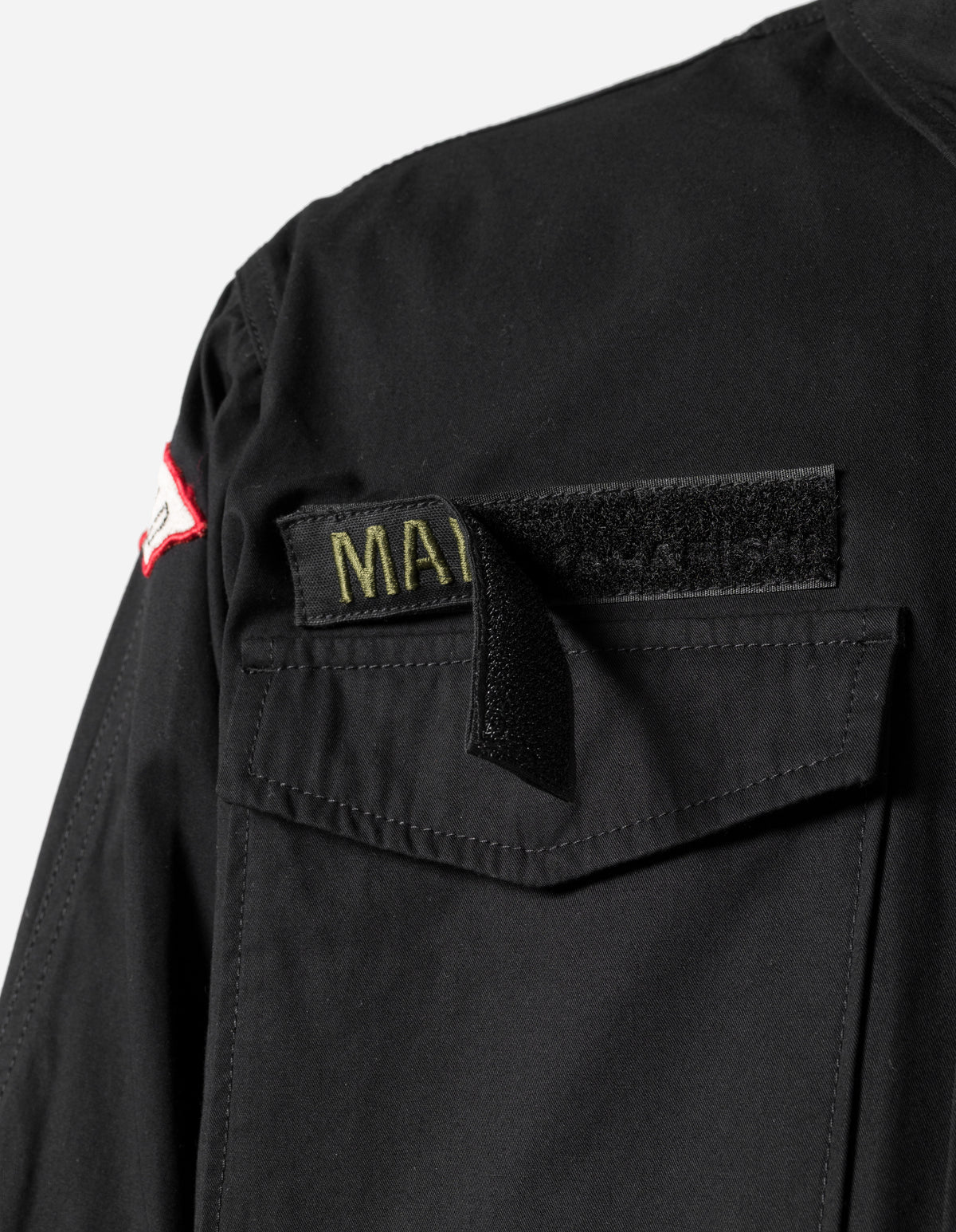 7707 Cordura WR Aircrew Zipped Shirt Black