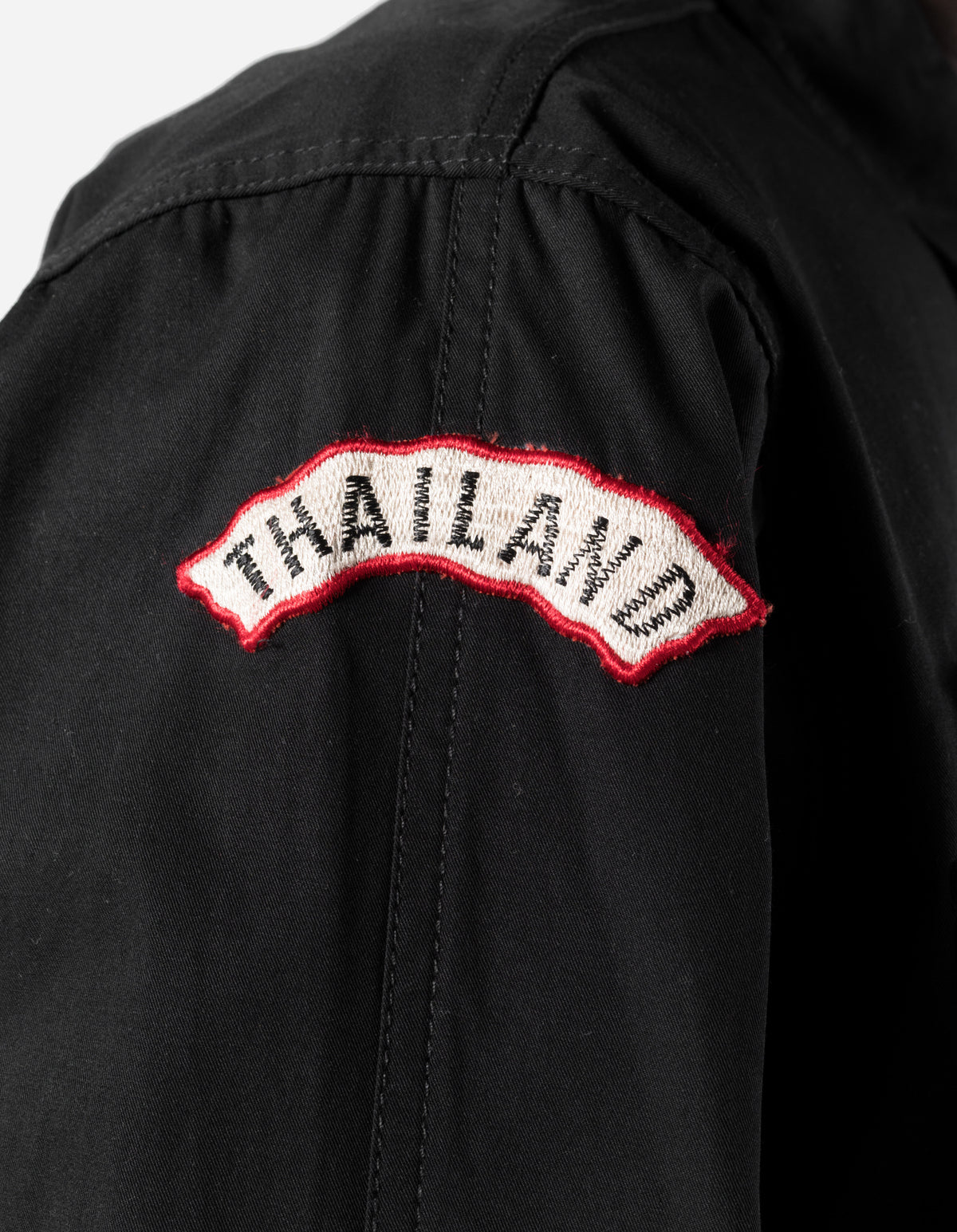 7707 Cordura WR Aircrew Zipped Shirt Black