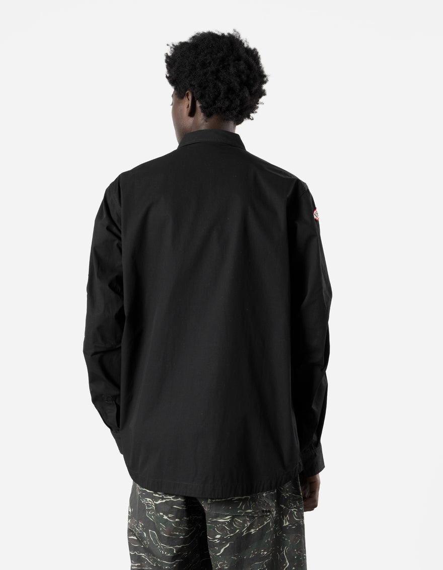 7707 Cordura WR Aircrew Zipped Shirt Black