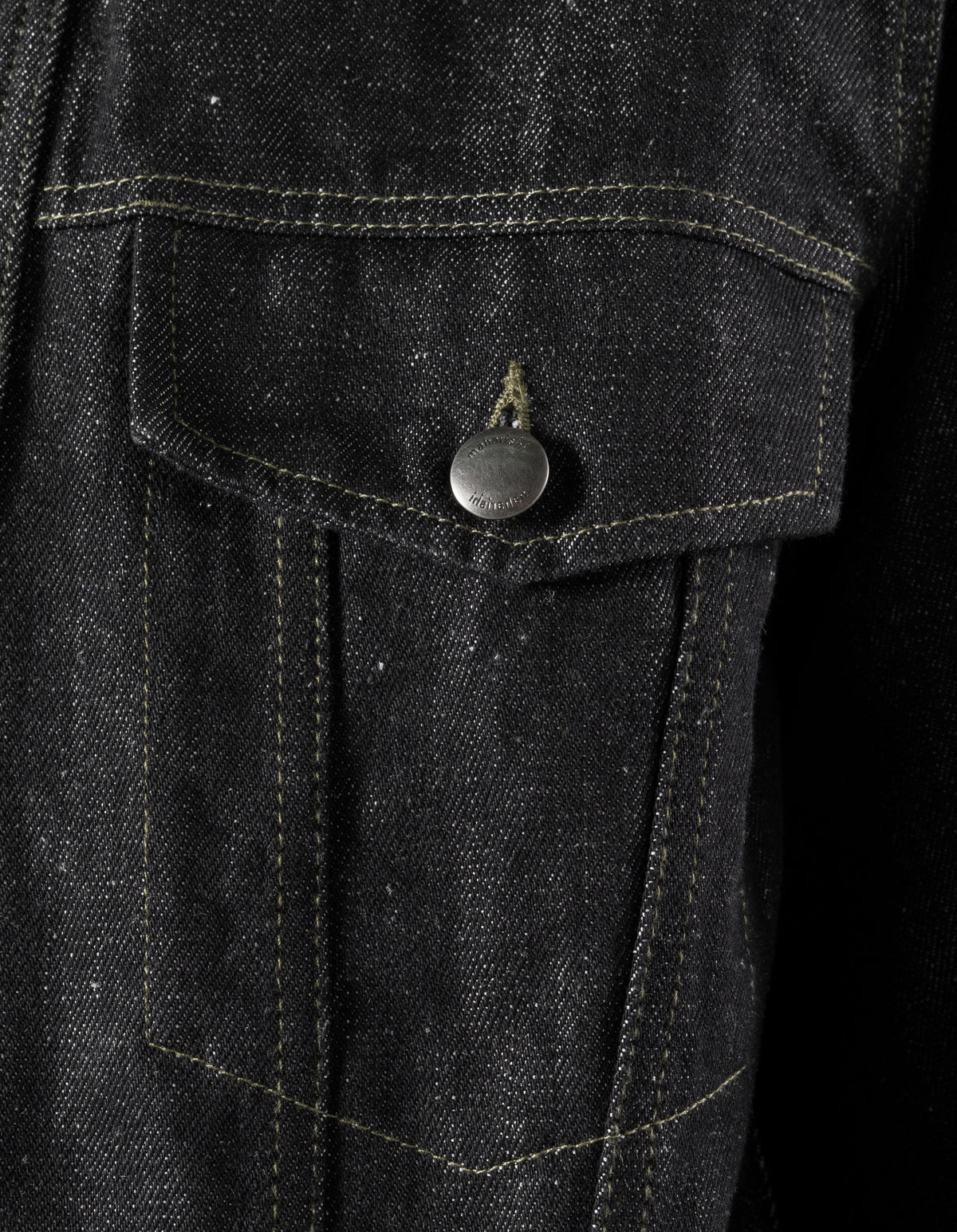 7710 Maha Denim Hemp Kimono Black