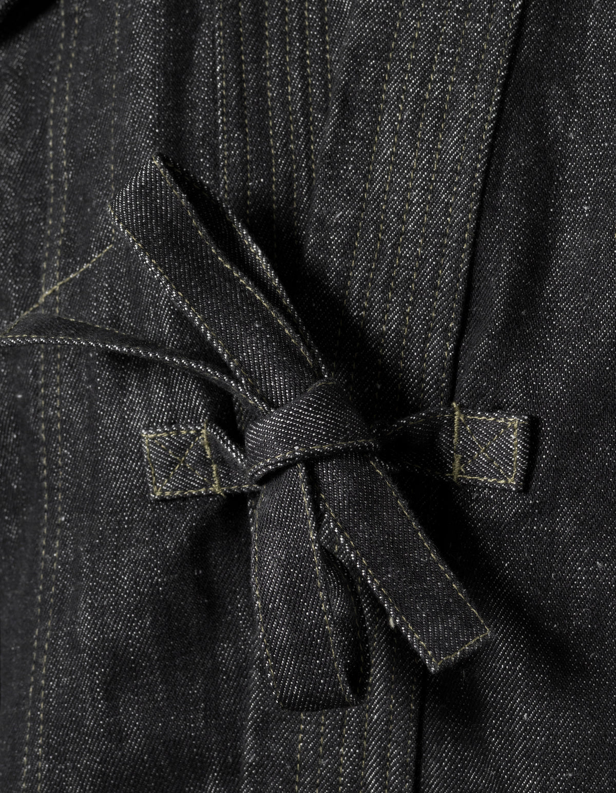7710 Maha Denim Hemp Kimono Black