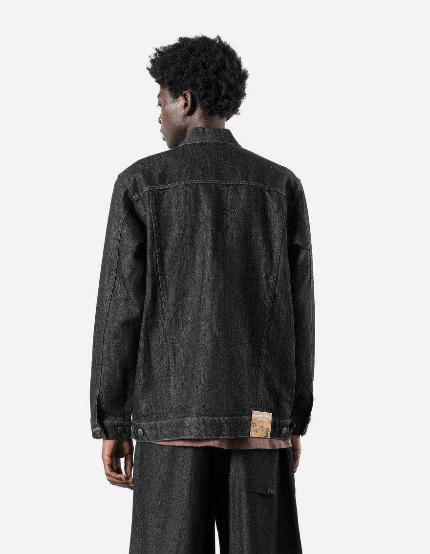 7710 Maha Denim Hemp Kimono Black