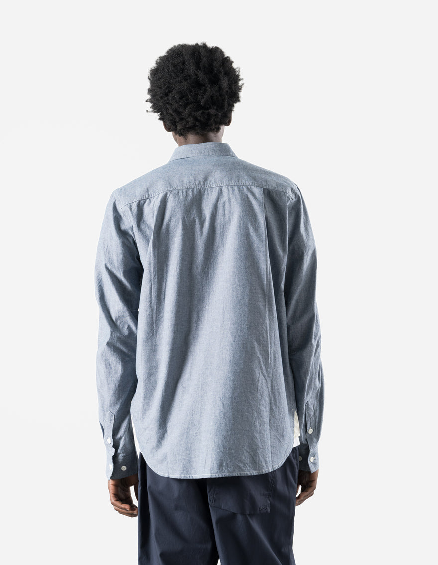7711 Human Chambray Custom Shirt Mid Blue