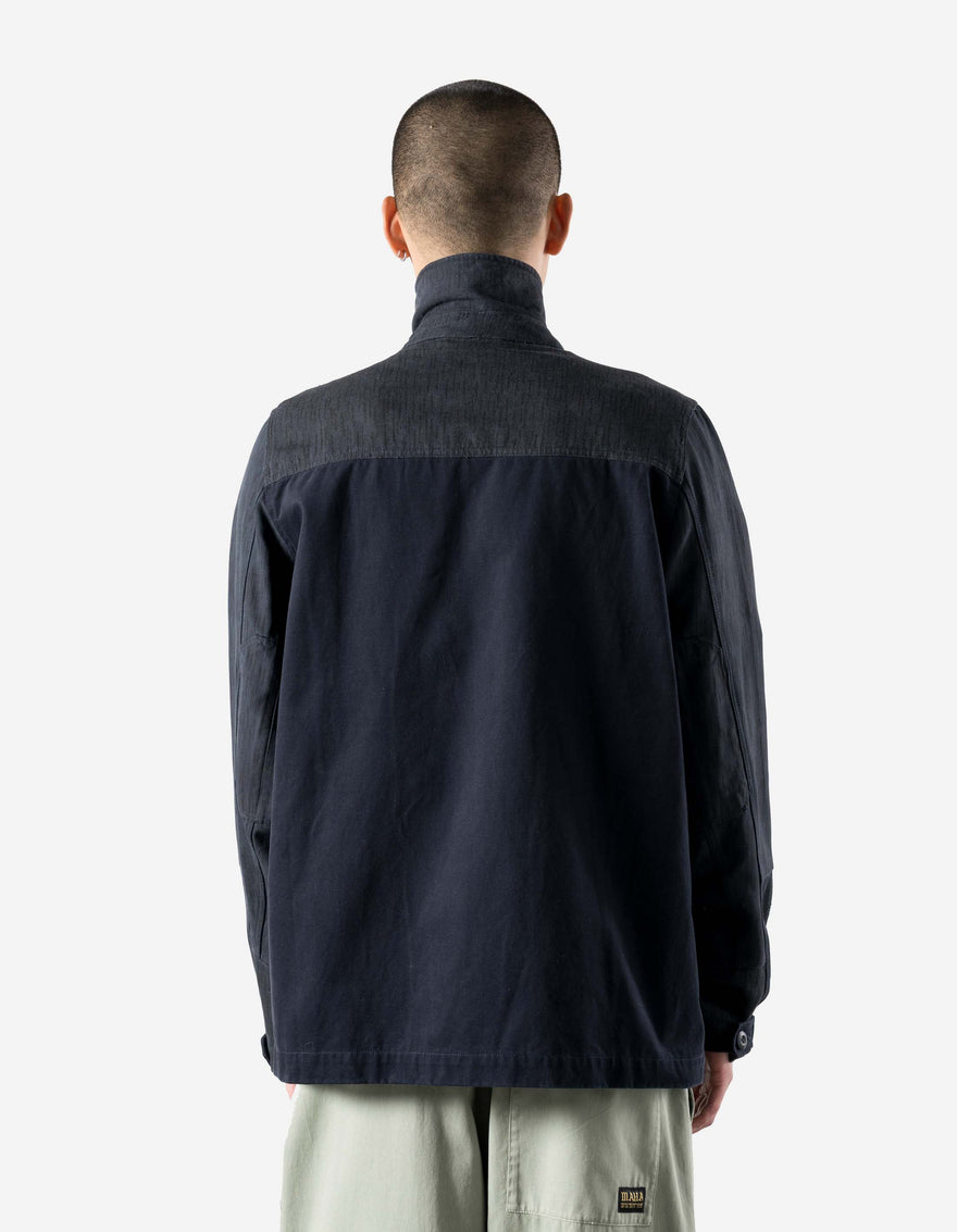 7726 Upcycled M60 Camo Overshirt Navy