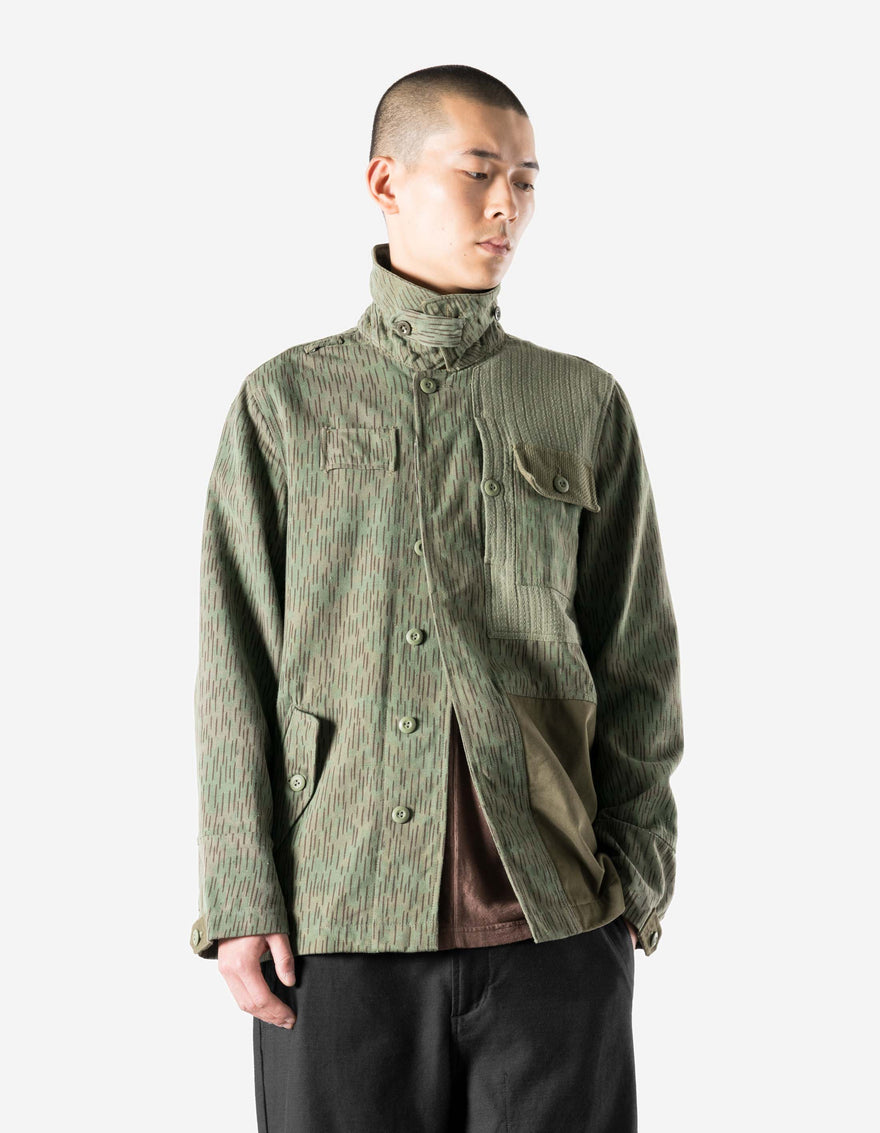 7726 Upcycled M60 Camo Overshirt Olive