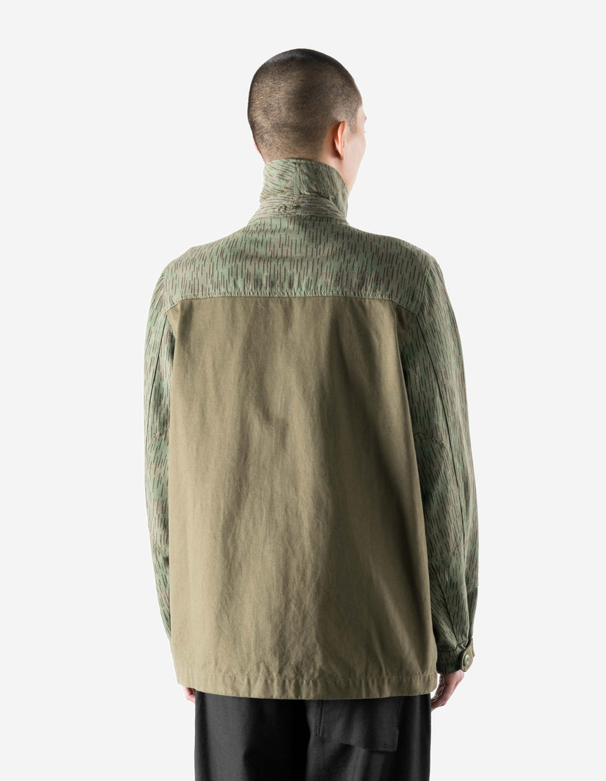 7726 Upcycled M60 Camo Overshirt Olive