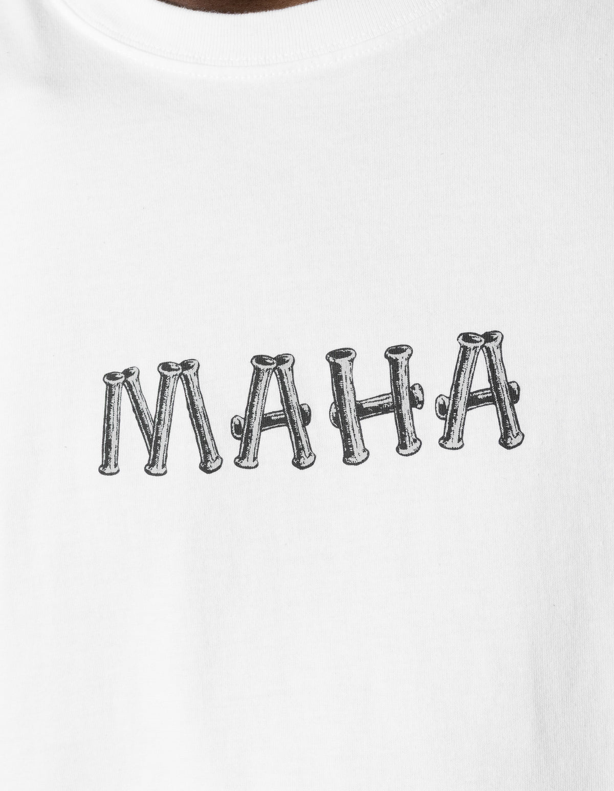 7768 Bamboo Logo T-Shirt White
