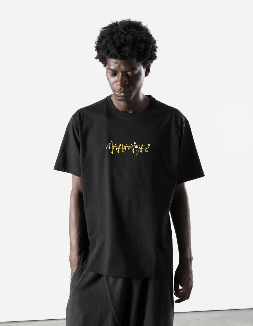 7805 Maha Calligraphy T-Shirt Black