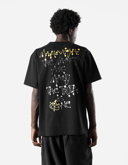 7805 Maha Calligraphy T-Shirt Black