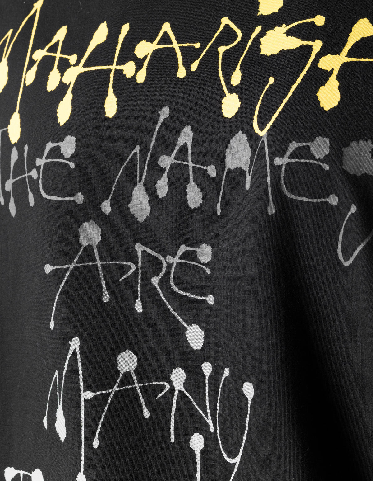 7805 Maha Calligraphy T-Shirt Black