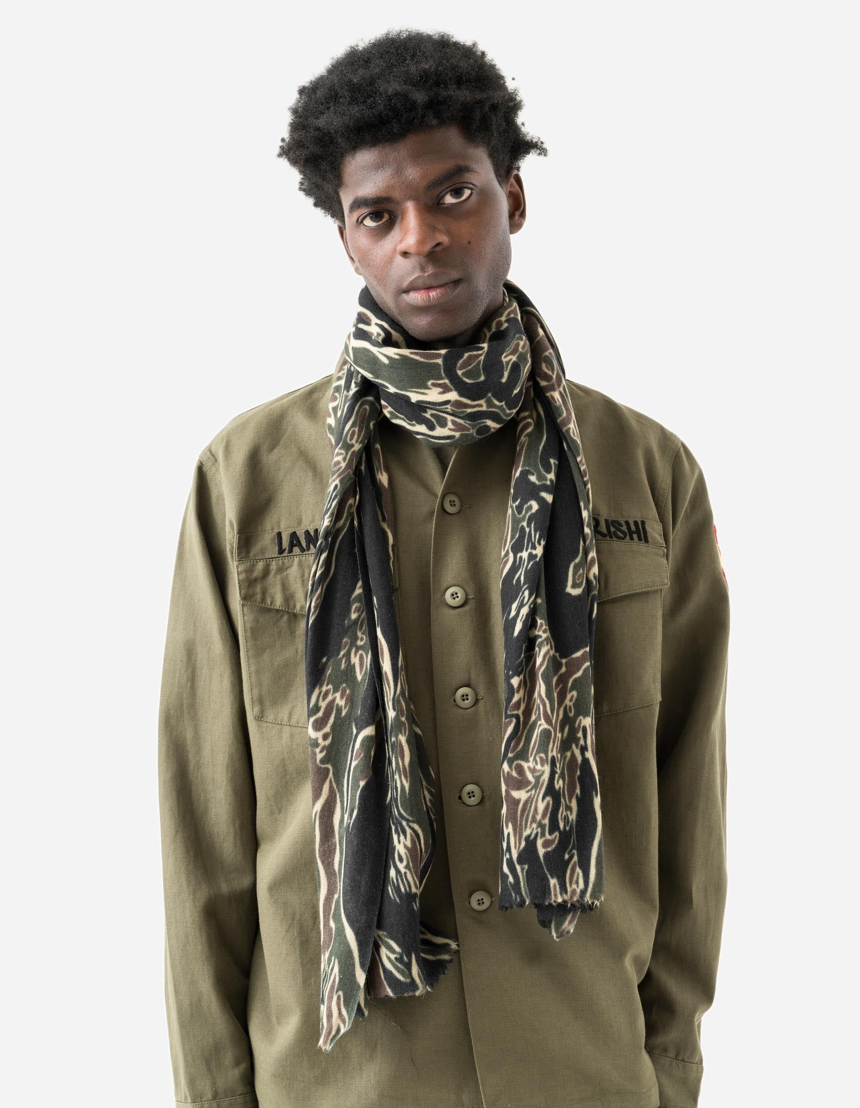 6229 DPM: Bonsai Tigerstripe Pashmina Mint Gold – Maharishi