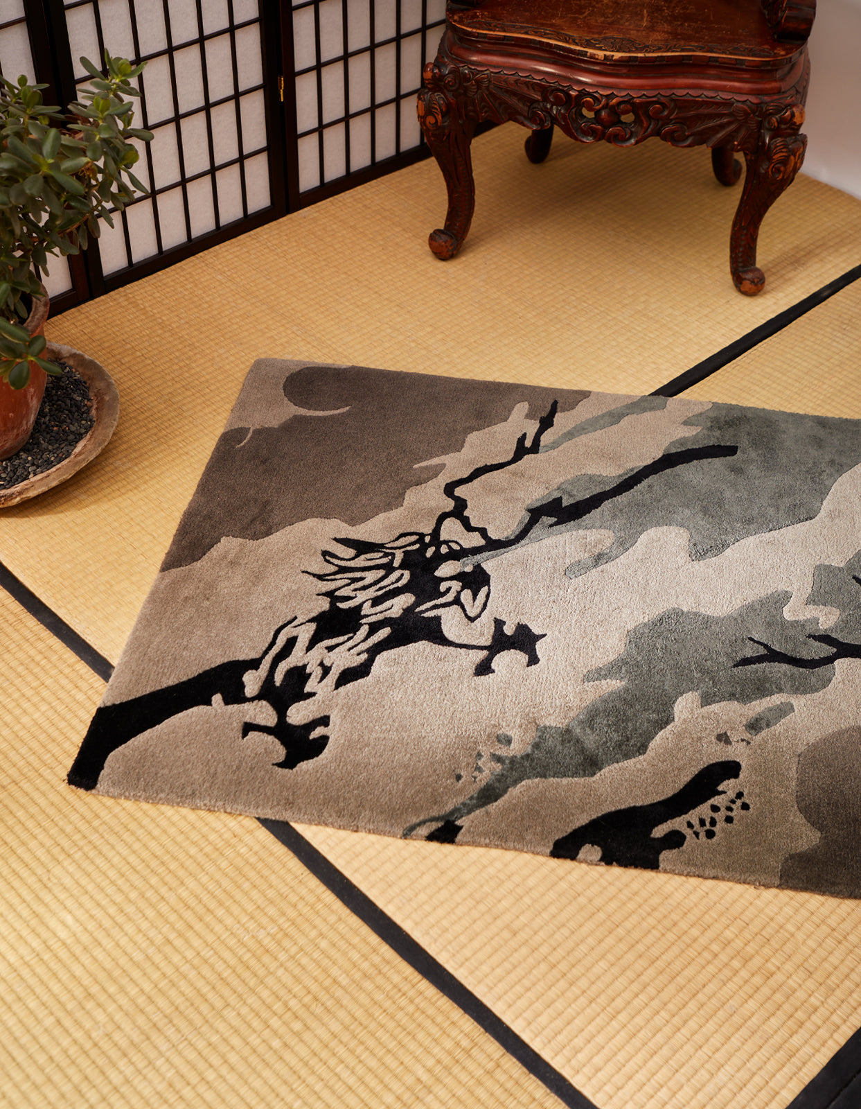 2159 DPM: Bonsai Forest Rug Small Night