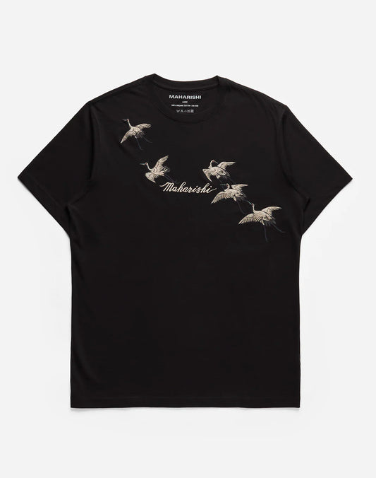 4507 Flying Peace Cranes T-Shirt Black
