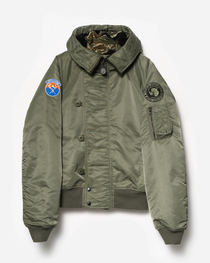7215 Asym Arctic N2B Parka Olive