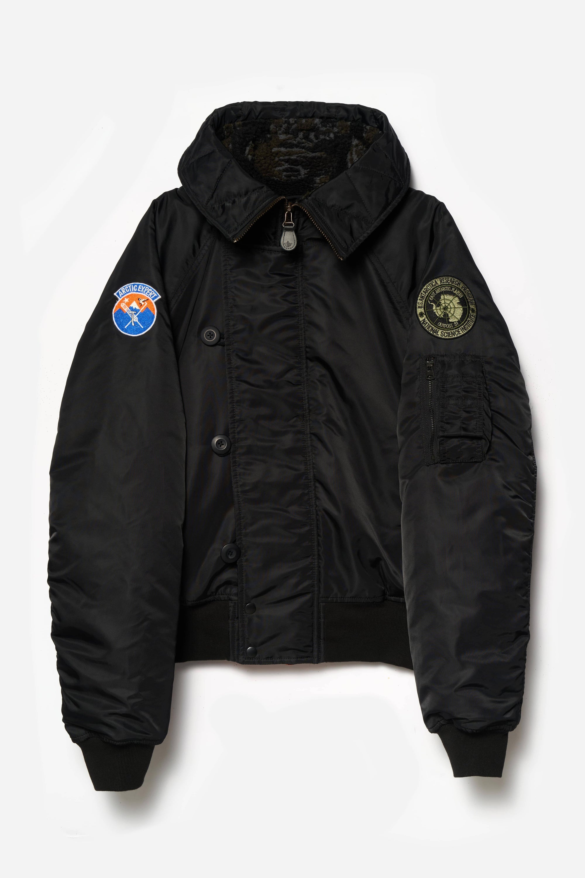 7215 Asym Arctic N2B Parka Black